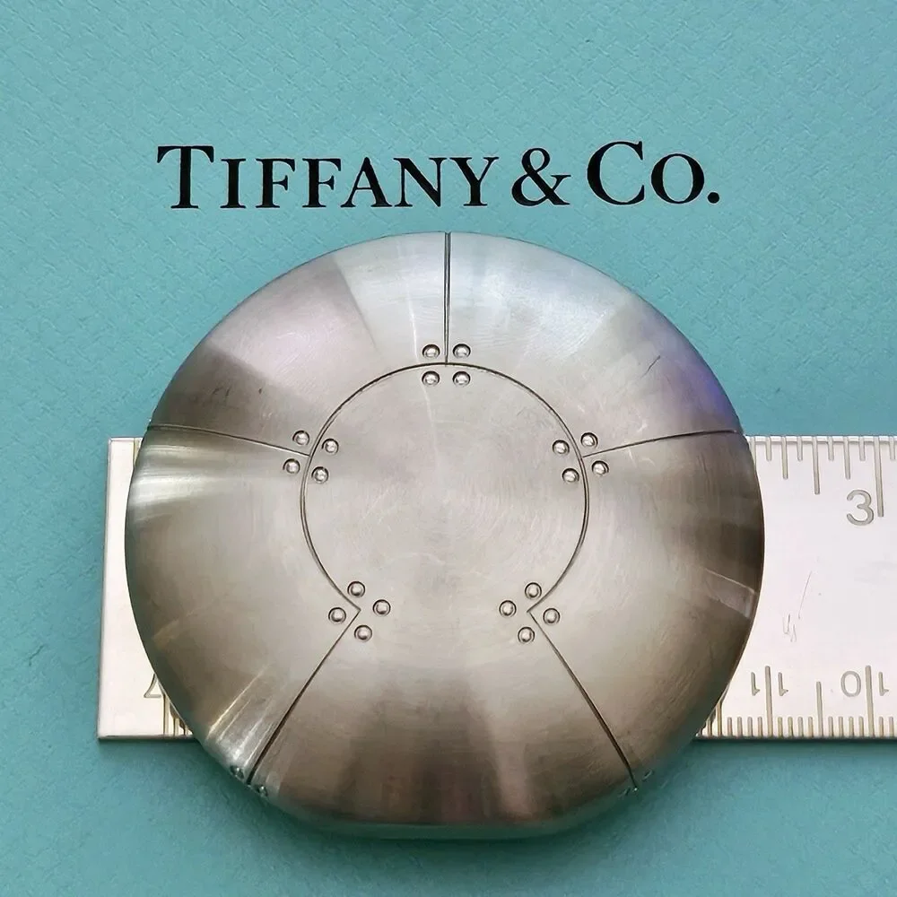 RARE Tiffany & Co. Streamerica Perisphere Trinket/ Pill Box, Paperweight 145 gr